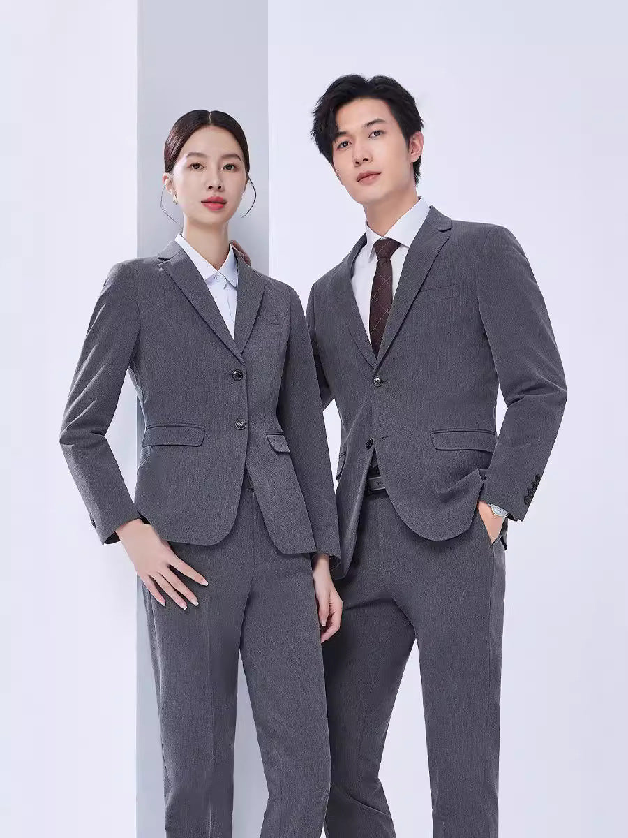 Elastic Suit suit Men's and Women's Professional Dress Real Estate 4s Shop Teachers Suit suit Property Work Clothes