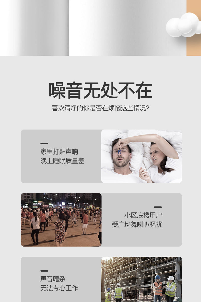 LLD Convenient Silicone Ear Plugs Noise Proof Earplug Comfortable for Sleeping Noise Reduction Accessory