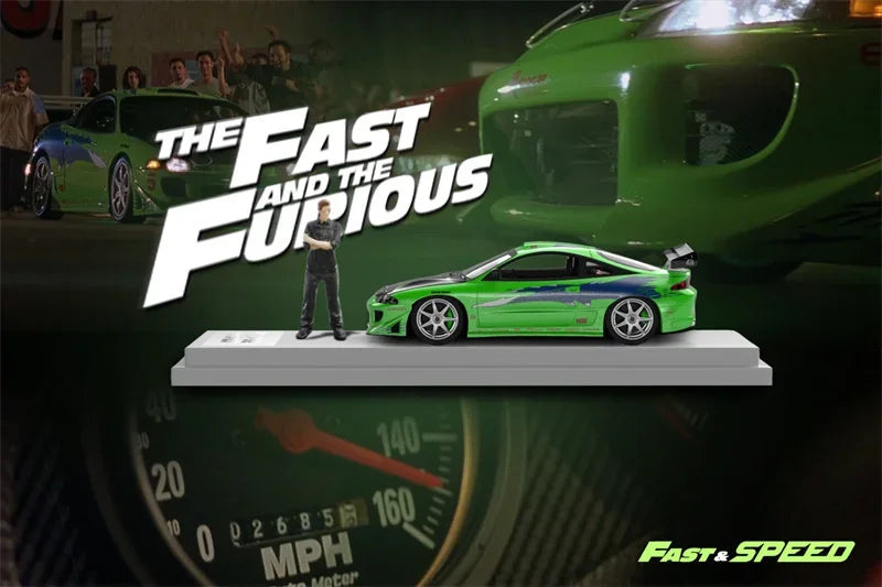 Fast Speed FS 1:64 Eclipse D30 Robocar FNF Green Die-Cast Car Model Collection Miniature