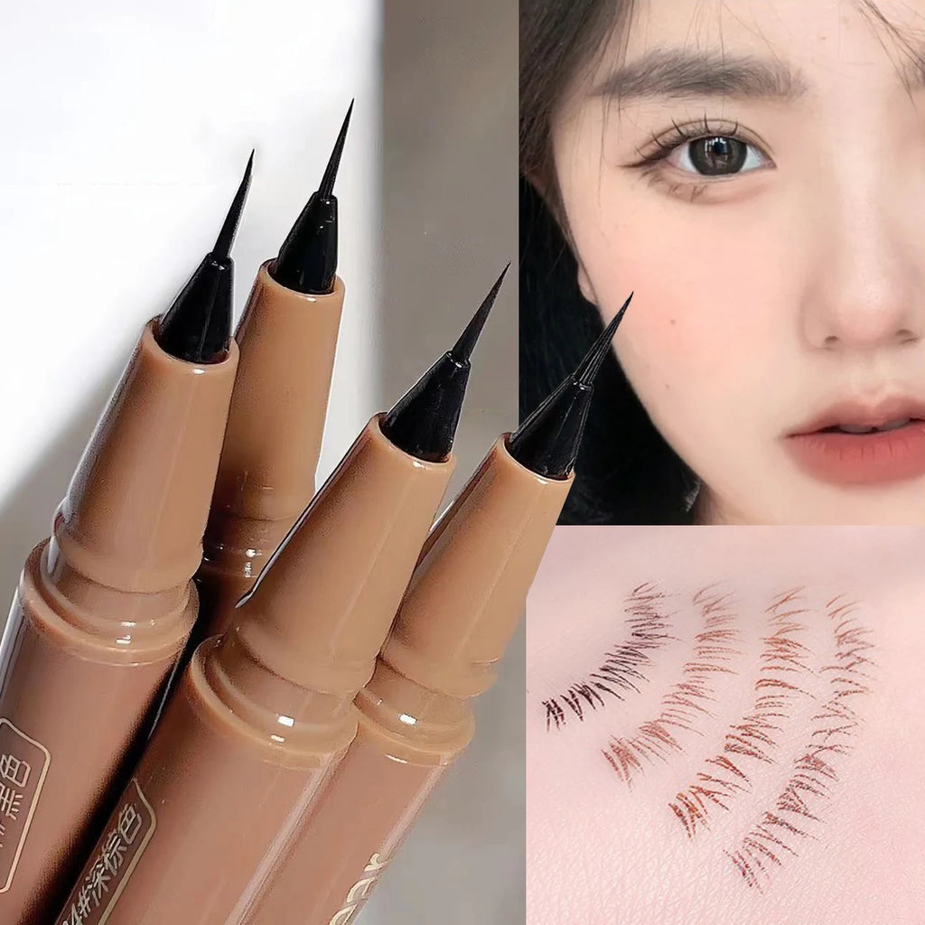 Gege Bear Liquid Eyeliner Pen Waterproof Smudge-proof Fast and Precise Makeup Quick and Smooth Drying Lower Eyelash Pen