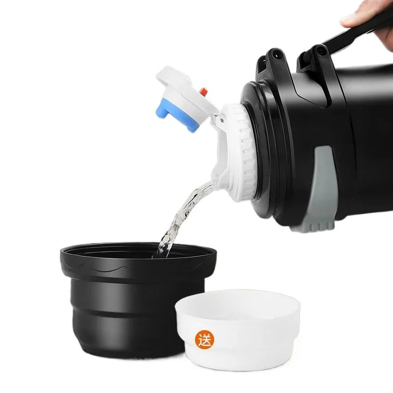 3L/2L High capacity Stainless steel thermos Fashion everyday, outdoor,automotive water thermo cup Portable insulation Vacuum cup