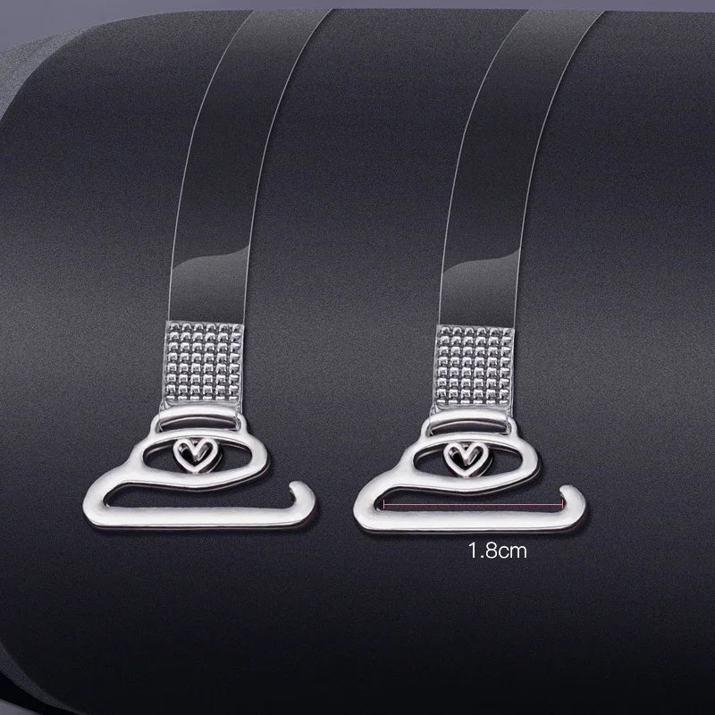 Superfine Clear Invisible Bra Straps Lady Sling Detachable Adjustable Shoulder Strap Seamless Elastic Belt Underwear Accessories
