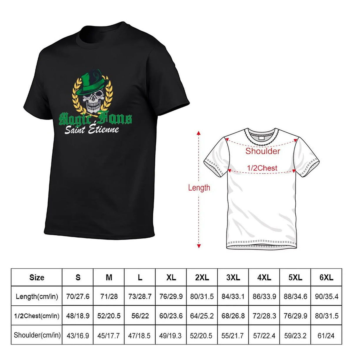 Ultras Magic Fans - Saint-étienne Magic Fans - Saint étienne T-Shirt sublime korean fashion anime clothes mens designer clothes