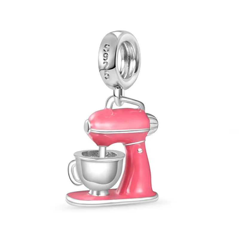 Hot Selling 925 Silver Cup,Coffee Cup,Beer,Bead Pendant Suitable European Original Bracelet DIY Accessories,Exquisite Jewelry ﻿