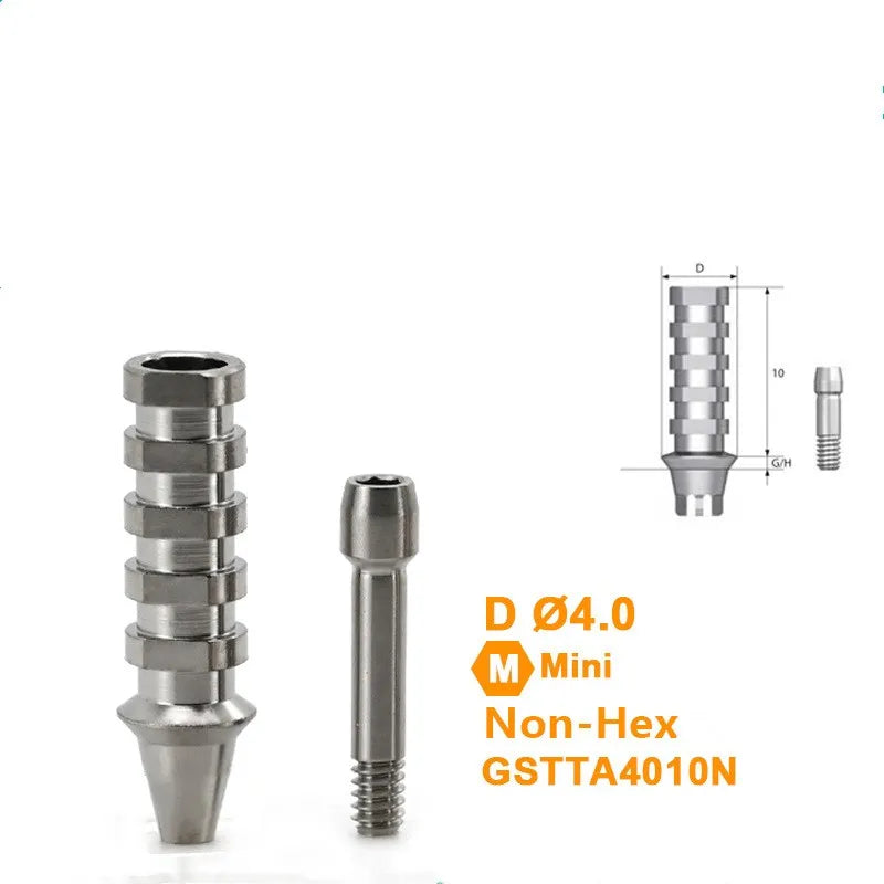10pcs Dental Third Party Accessories Are Suitable for Temporary Screw Implant Replacements with Finished OSSTEM Products