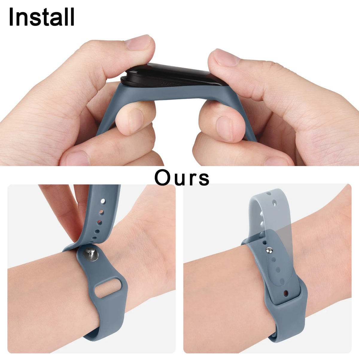 Soft Silicone Strap For Xiaomi Mi Band 5 6 Band Wristband Watchband For Xiaomi Mi Band 5 6 Miband 5 6 Strap Smartwatch Accessory