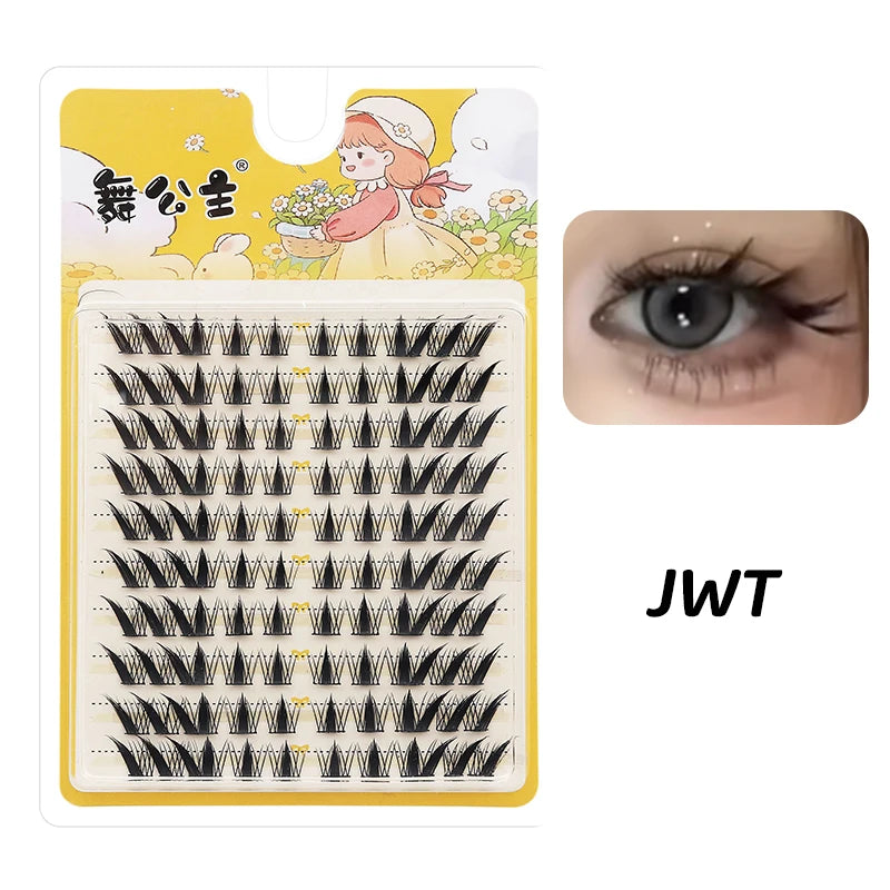 10 Rows Individual Lashes DIY at Home Lash Extension Cluster Wholesale Natural Makeup Eyelashes