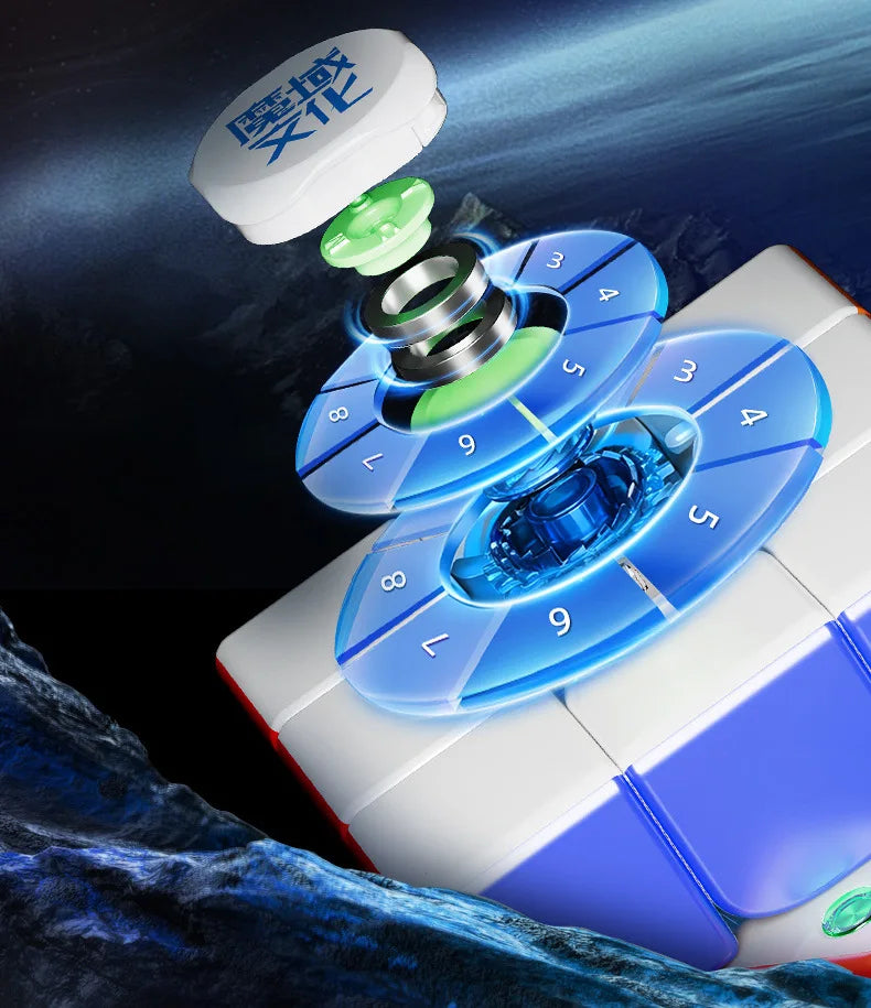 LE Moyu Weilong WRM V11 Magnetic Cube Blue Core 3x3 Magnetic Magic Speed Cube Fidget Toys