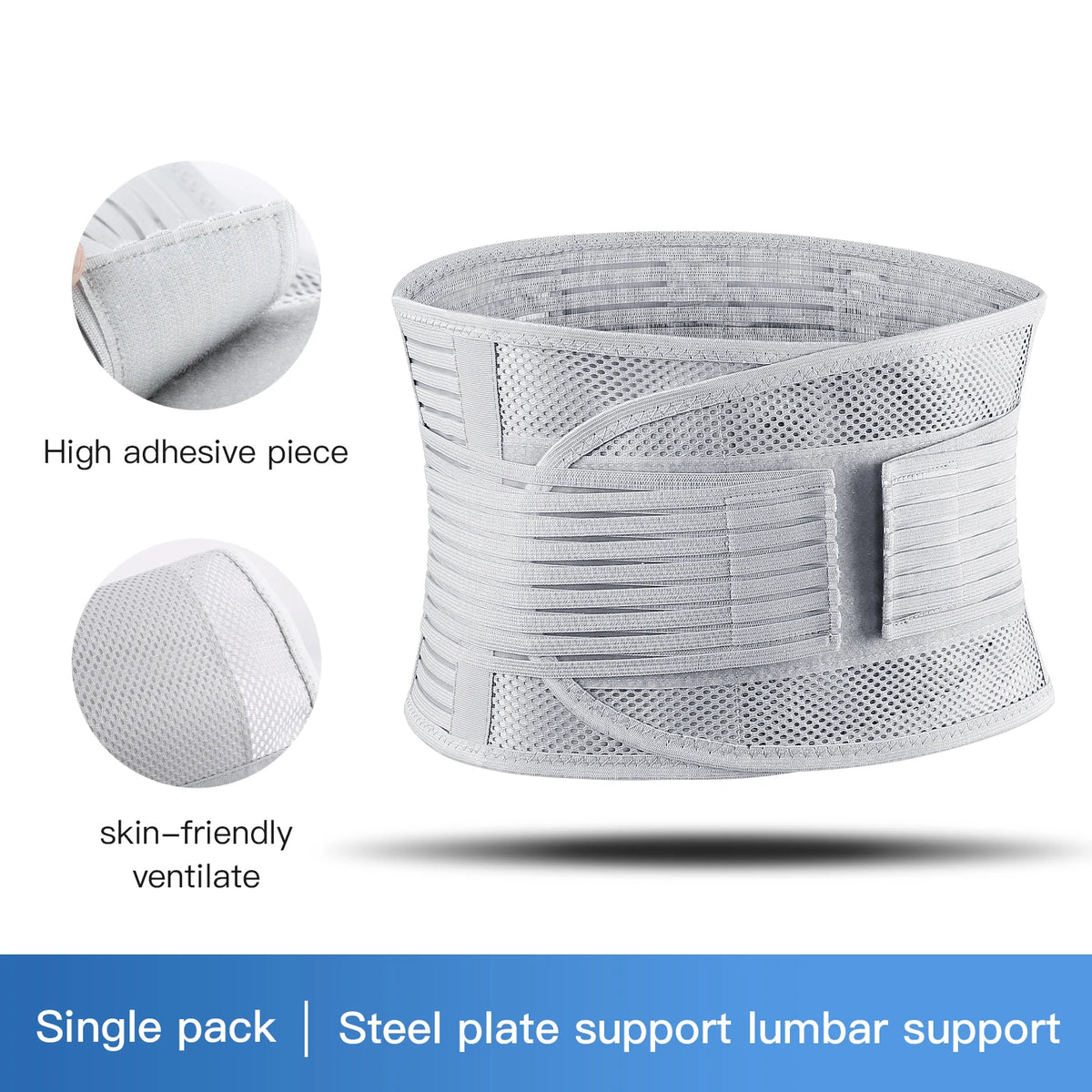 Waist Belt Fitness And Sports Fixed Belt Steel Plate Support Waist Circumference Abdominal Compression Summer Thin