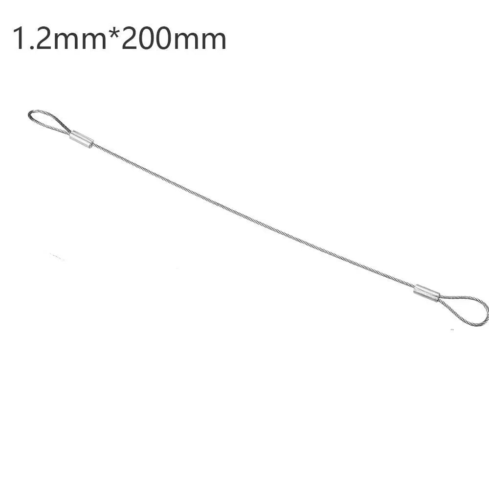 Convenient 20cmx2mm Safety Security Cable Wire Stage Lights Rope Anti Detachment Rope Daily