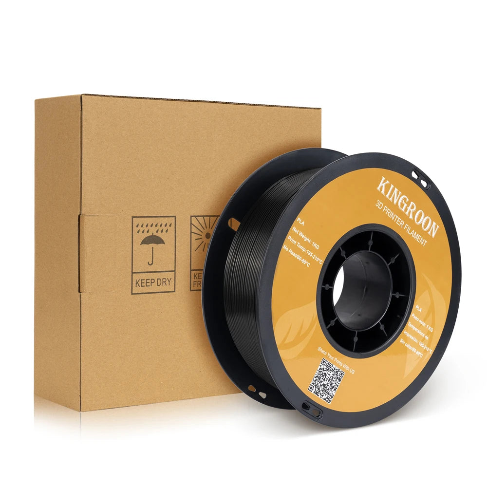 KINGROON 10kg MIX PLA Filament 1.75mm Spool Wire Plastic For 3D Printer Material +/-0.02MM Vacuum Packaging 3D Printing Filament