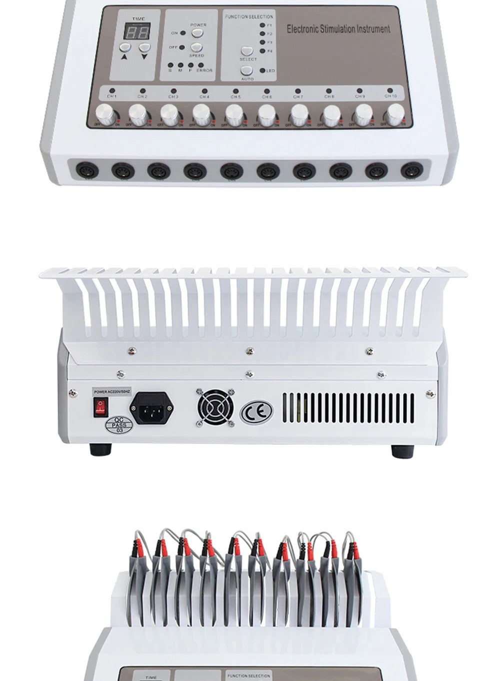 EMS Electric Muscle Stimulator Machine Russian Waves Microcurrent Body Massager Weight Loss Electro Myostimulation Slimming Tool