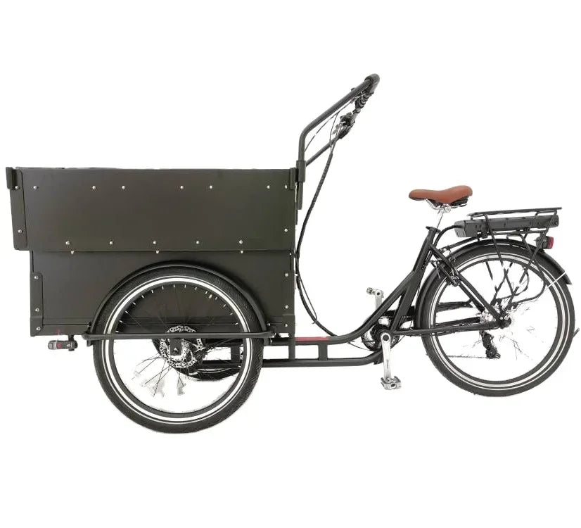Electric Cargo Tricycle,Heavy Loading Bike with Hydraulic Disc Brake,School Transport for 6 Kids,3Wheel Utility Cycle for Family