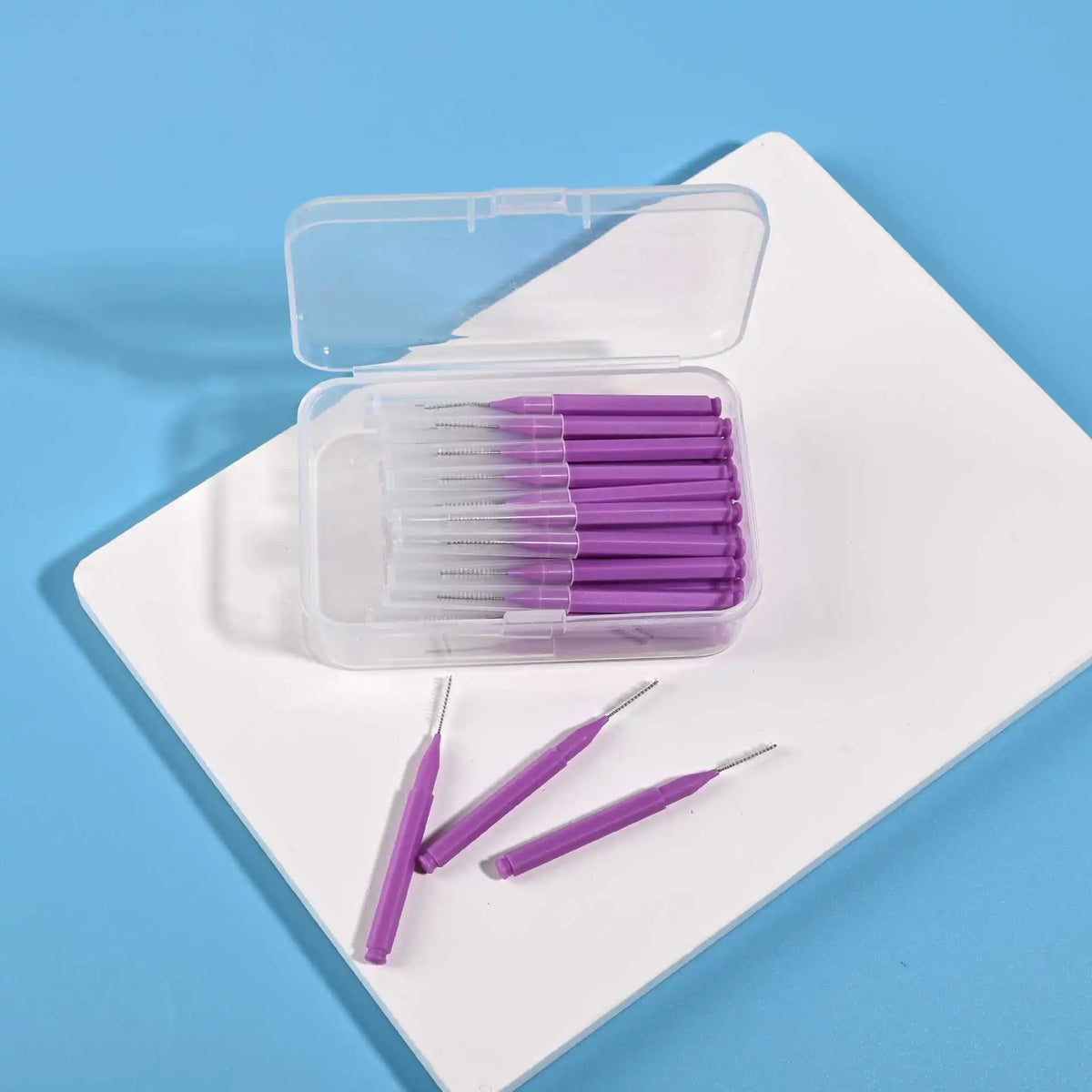 0.6-1.5mm Interdental Brushes Health Care Tooth Push-Pull Removes Food And Plaque Better Teeth Oral Hygiene Tool 30Pcs/ Box