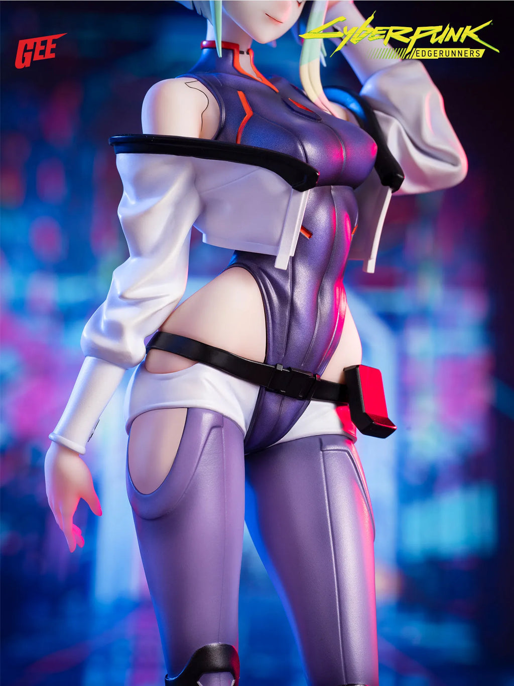 In Stock 24cm Cyberpunk: Edgerunners Lucy 1/7 Static Figurines Bookshelf, Desktop, Computer Case Decoration Collection Gift