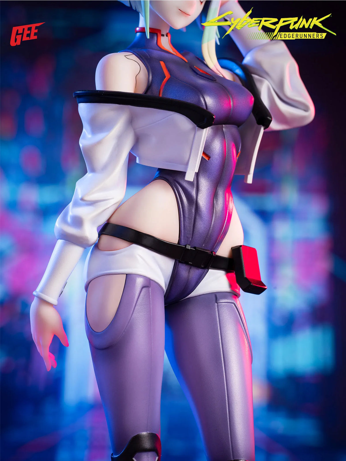 In Stock 24cm Cyberpunk: Edgerunners Lucy 1/7 Static Figurines Bookshelf, Desktop, Computer Case Decoration Collection Gift