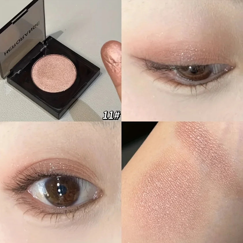 Herorange Pearl Eyeshadow Fine Shimmer Pigmented Non Clumping Brightening Highlight Beginner Friendly