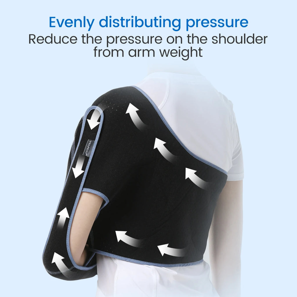 VELPEAU Breathable Shoulder Sling for Arm Fracture Dislocation and Rotator Cuff Tear, Shoulder Immobilizer for Both Arms