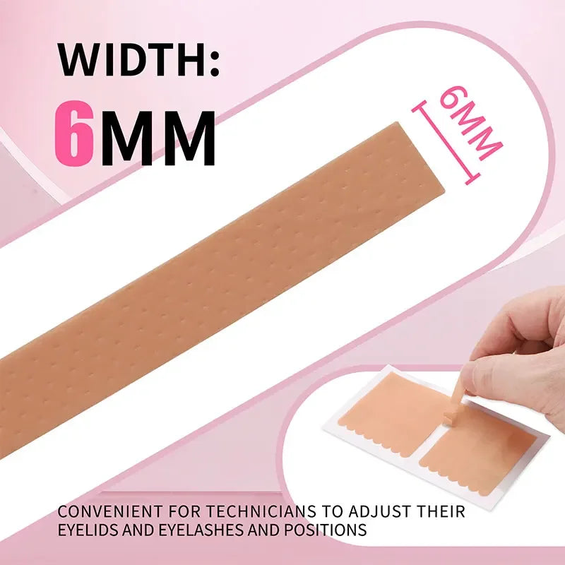 10Sheets Grafted False Eyelash Lifting Eyelid Tape Non-woven Eyebrow Protection Tape Lash Extension Under Patch Makeup Tools