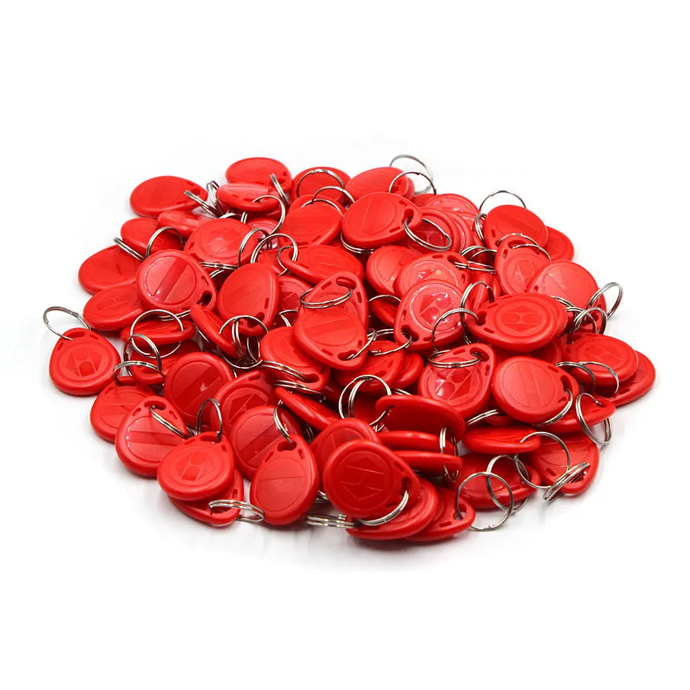 100pcs Waterproof EM4305 T5577 Copy Rewritable Writable Rewrite Duplicate RFID Tag Proximity ID Token Key Keyfobs Ring Clone Car