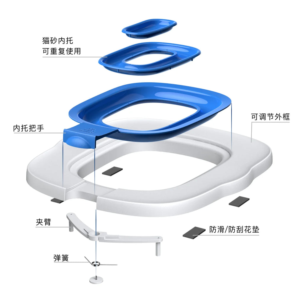 The Fourth Generation New Environmentally Friendly Cat Toilet Trainer, a Cat Environmentally Friendly Toilet