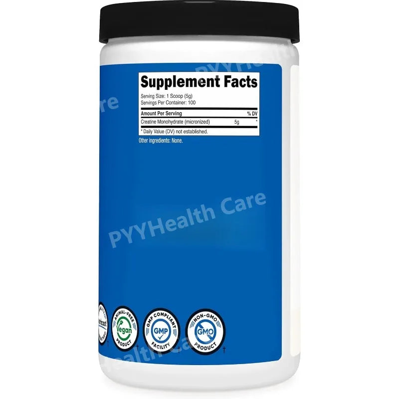 Creatine Monohydrate Micronized Powder 500G, Dietary Supplement 5000mg Per Serv (5g) - 100 Servings, 17.9 Oz