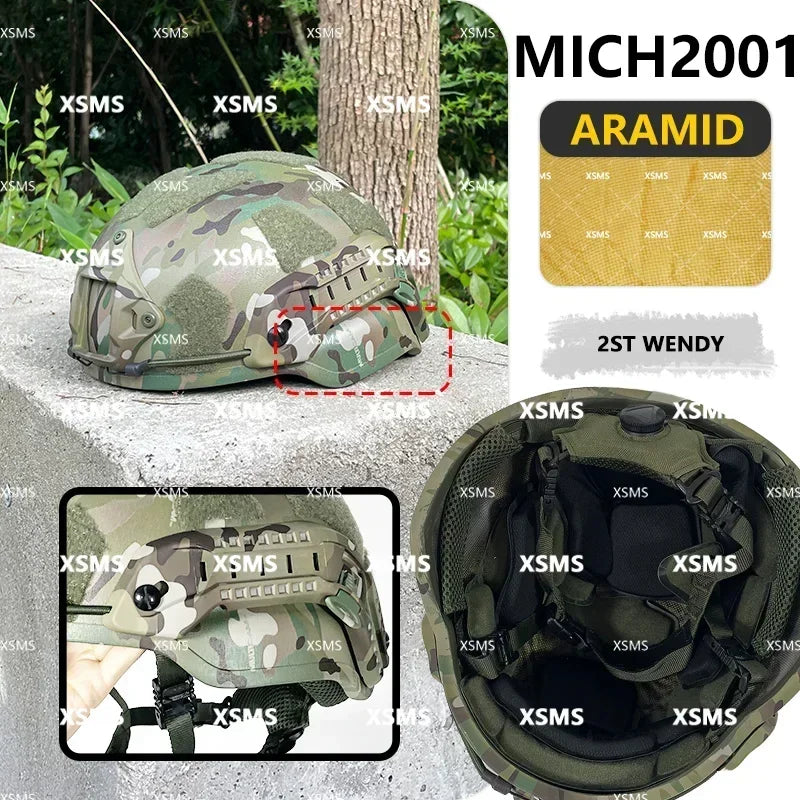 Protective Helmet  -FAST - Aramid  - Whith Wendy