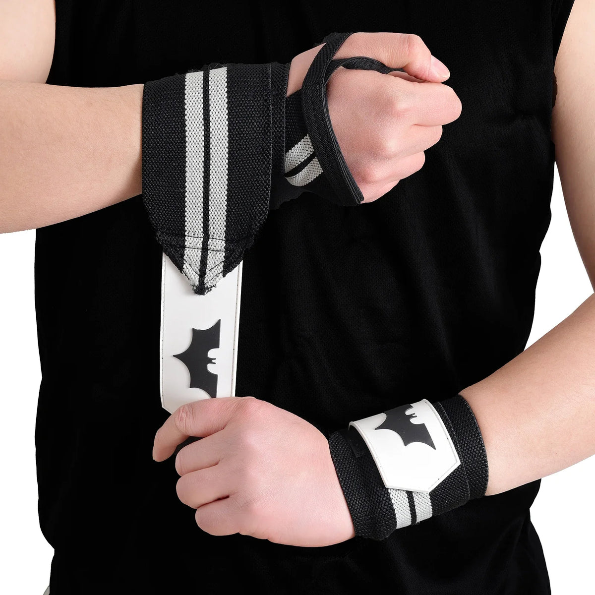 Anime Wrist Wraps Weightlifting Professional Wrist Support Sweat Compression Wrap Wrist Strap Weights Fitness Strength