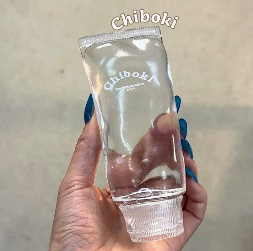 Chiboki Jam Toothpaste Shaped Squishy Decompression Toy Malleable No Rebound Vaseline Texture Squeeze Adult Stress Relief
