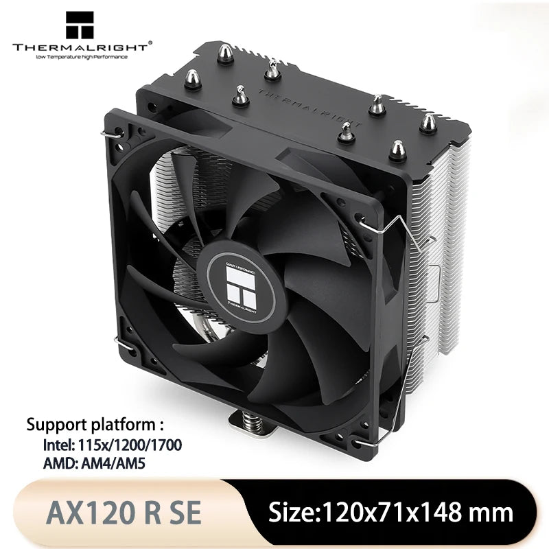 Thermalright Assassin X 120 Refined SE ARGB  4x6mm Heat Pipe Tower CPU Air Cooled Radiator,120mm PWM Fan,Support LGA1700/AM5