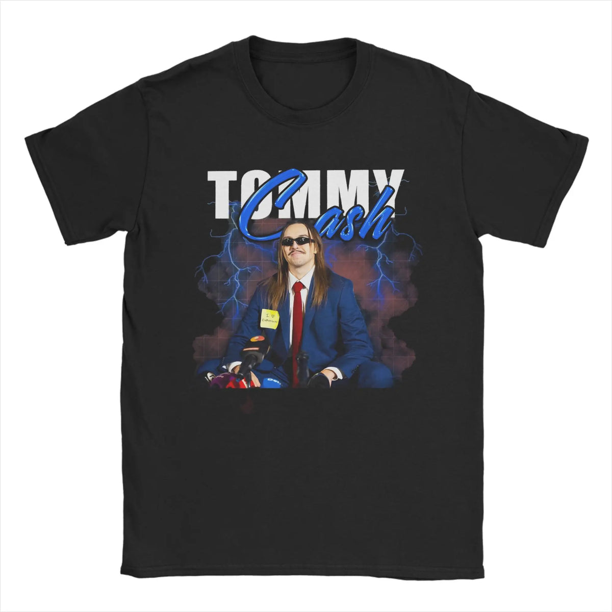 Tommy Cash Espresso Macchiato illustration graphic art Eurovisions T Shirts Men T-Shirts Crew Neck  Tee Shirt Short Sleeve Tops