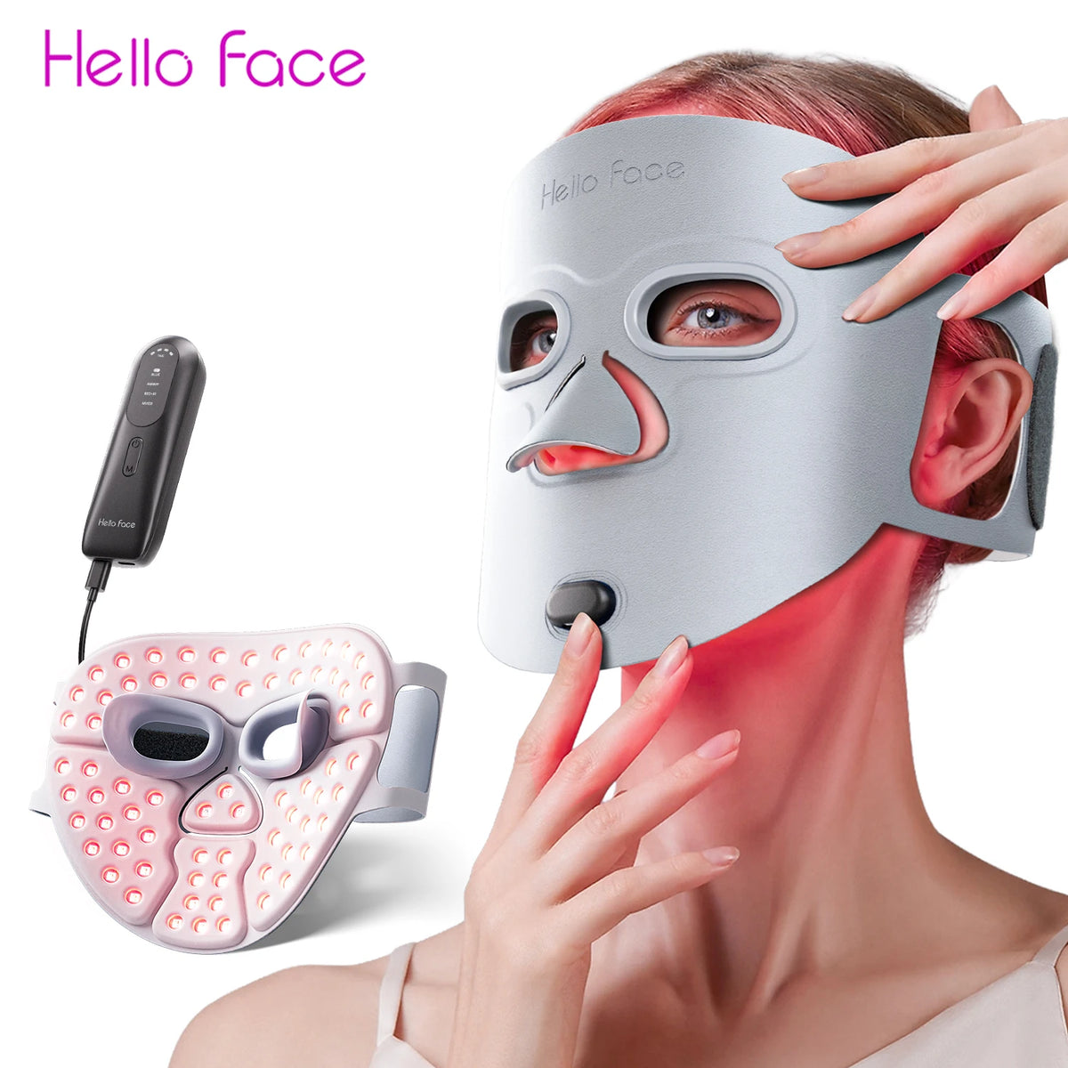 Hello Face Ice Roller S30 Facial Massage Reusable 2 Shape Heads Freezable Ice Massager Lifting Tools