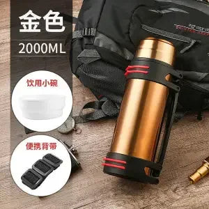 3L/2L High capacity Stainless steel thermos Fashion everyday, outdoor,automotive water thermo cup Portable insulation Vacuum cup