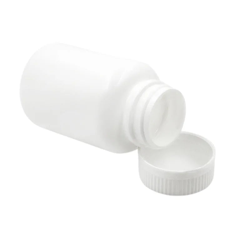 30PCS 15ml-100ml Plastic Reagent Packing Refillable Bottles HDPE White Empty Seal Containers Medicine Pill Solid Powder Vials