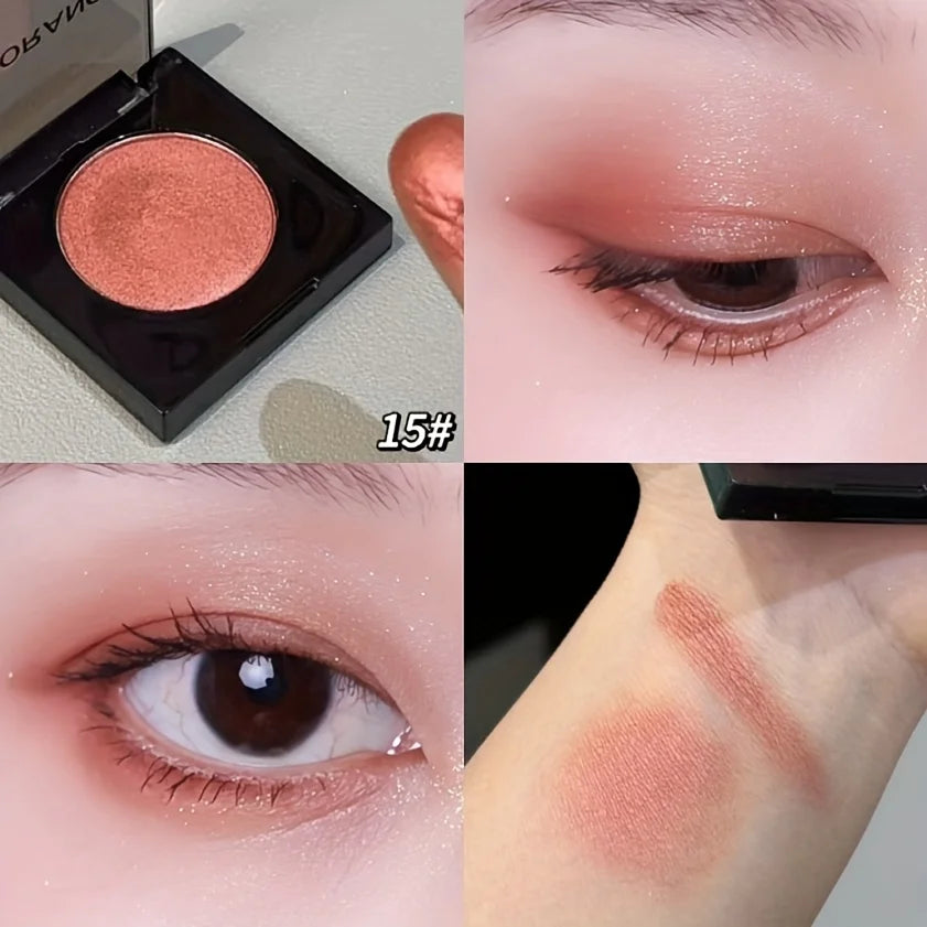 Herorange Pearl Eyeshadow Fine Shimmer Pigmented Non Clumping Brightening Highlight Beginner Friendly