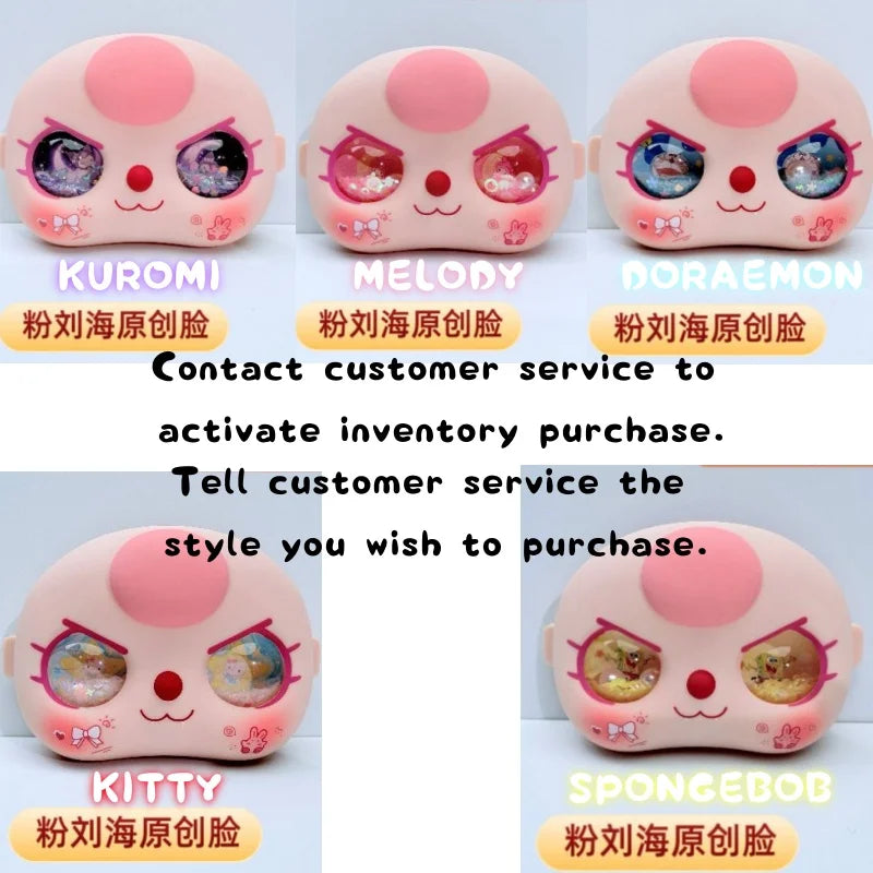 In Stock Baby Three 400% Bb3 Exquisite Quicksand Eye Replacement Part Cute Doll Accessoires Face Shell