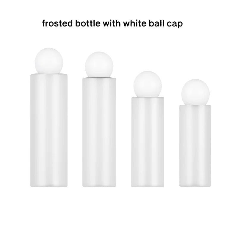 10/30pcs 100/120/150/200ml Empty PET Cosmetic Toner Bottle Moisturizer/ Makeup Remover Bottle  Clear/ Frosted Water Bottle