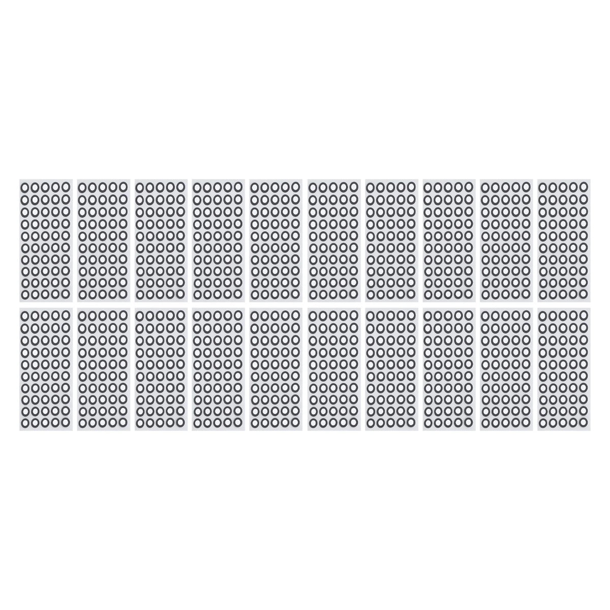 1000 Pcs/20 Sheets 3D Scanning Marker ID 6mm OD 10mm High Reflection Strong Adhesion 3D Tracking Dot Reference Point Marker