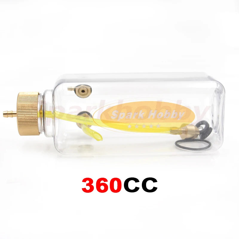 1 SET RC Plastic Fuel Oil Tank 260/360/500/700/1000/1500 CC/ml CNC Aluminum alloy Cover for RC  Nitro and Gas airplane model