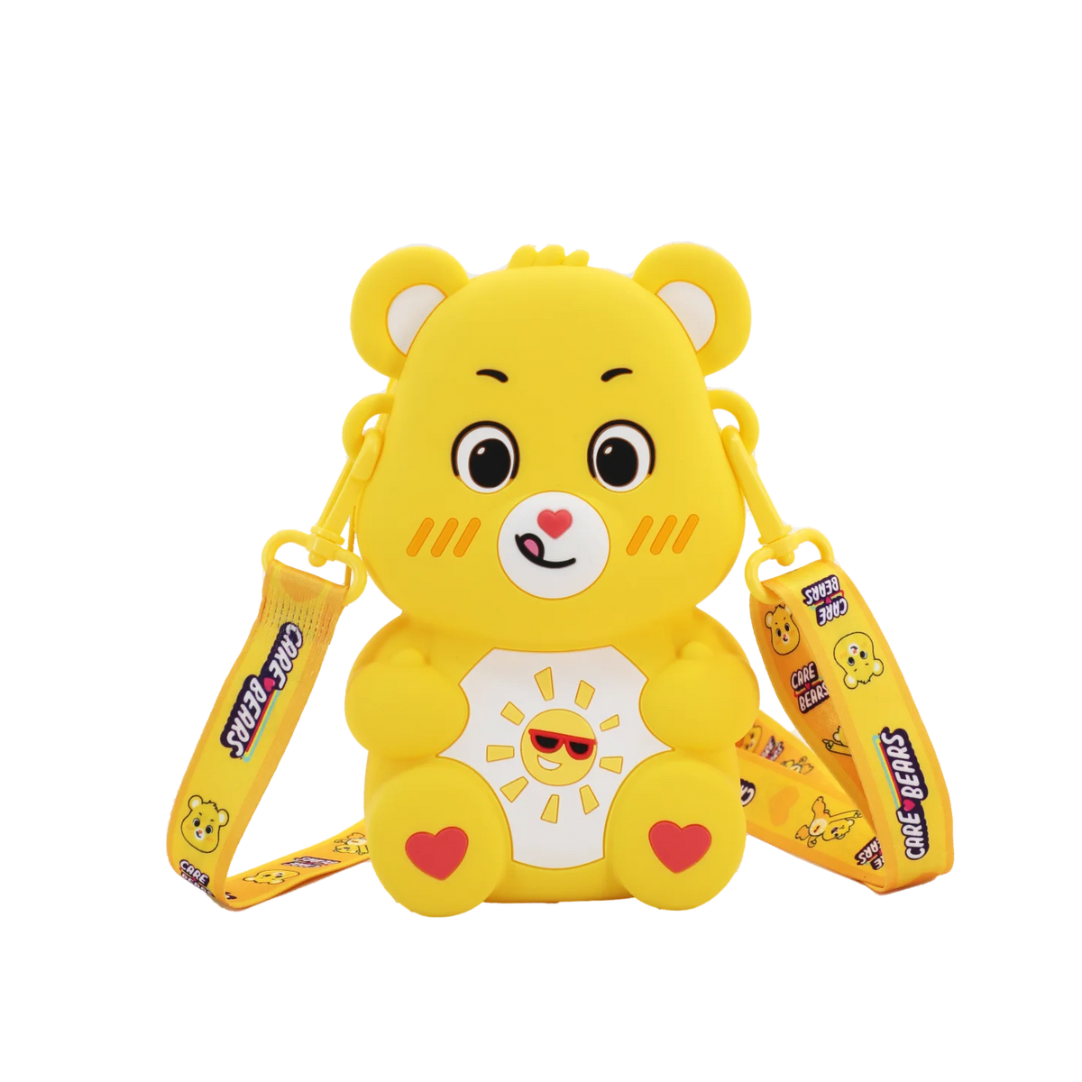 Care Bears Silicone Crossbody Bag Kawaii Cartoon Bear Shoulder Bag for Kids Cute Zipper Coin Purse Waterproof Mini Messenger Bag