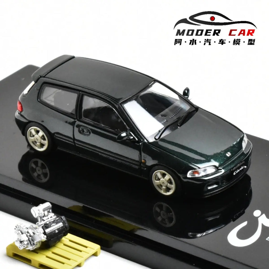 Hobby Japan 1:64 Miniature CIVIC EG6 SiR-S JDM Giftable Diecast Model Car