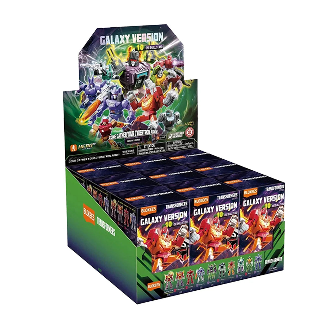 Blokees Transformers Galaxy Version Vol.10 Blind Box Collectible Movable Models Galvatron Scorponok Sixshot Assembled Model Toys