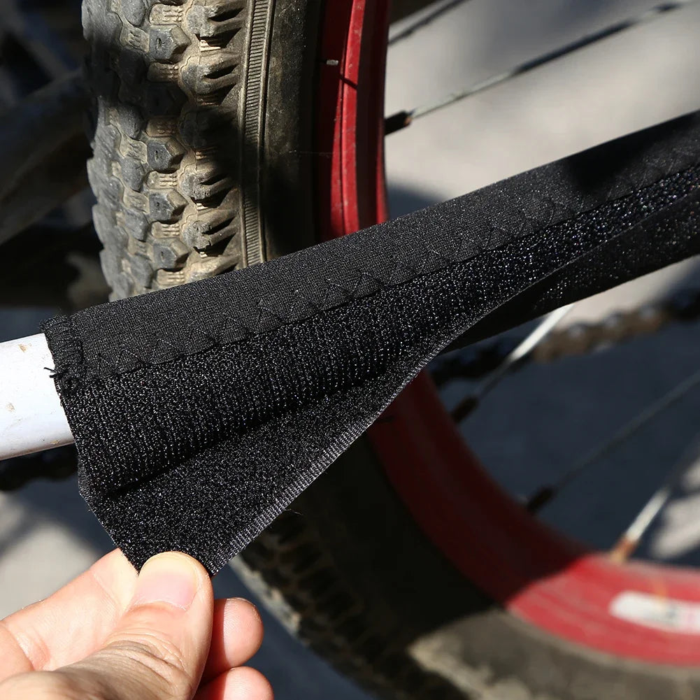 1/2PCS Bike Frame Chain Protector Neoprene Polyester Guard Black Cycling Chain Protection Accessory