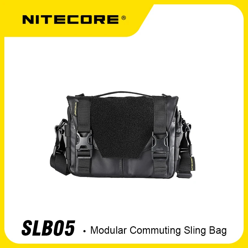 NITECORE SLB05 Sling Bag Handbag Waterproof 2L Large Capacity 600D Nylon Fabric