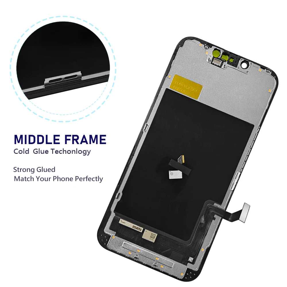 OLED Pantalla For IPhone 14 LCD Display Touch Screen Digitizer Assembly Replacement 14 A2882 A2649 A2881 A2884 A288 LCD