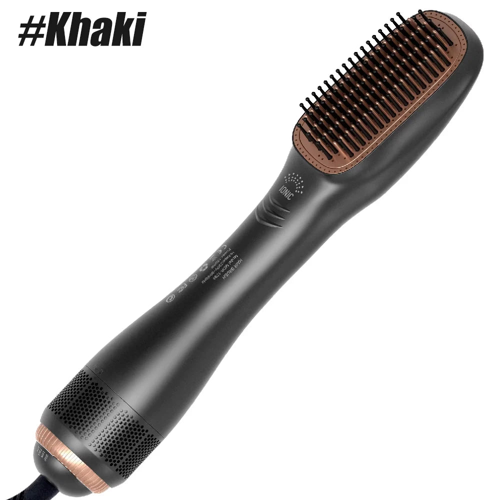 1PCS 3 in 1 Hair Dryer Brush Professional 1200W Powerful Ceramic Tourmaline 3 Heat Settings One Step Hair Dryer and Styler