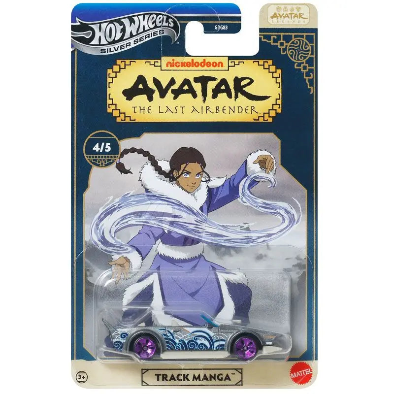 2025 New Hot Wheels Car Avatar The Last Airbender Silver Car Model Alloy Simulation Ornament Custom Collectible Birthday ToyGift