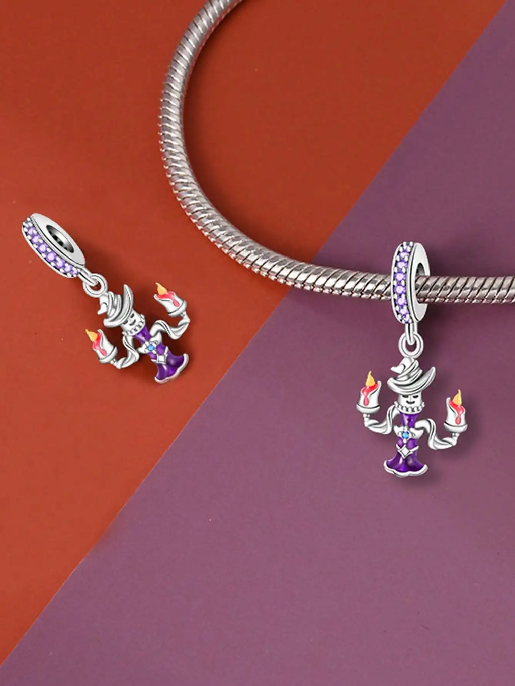 2025 Hot Sale Charms Bead 925 Sterling Silver Christmas Halloween Witch Hat Fit Bangle Bracelet Necklace DIY Jewelry