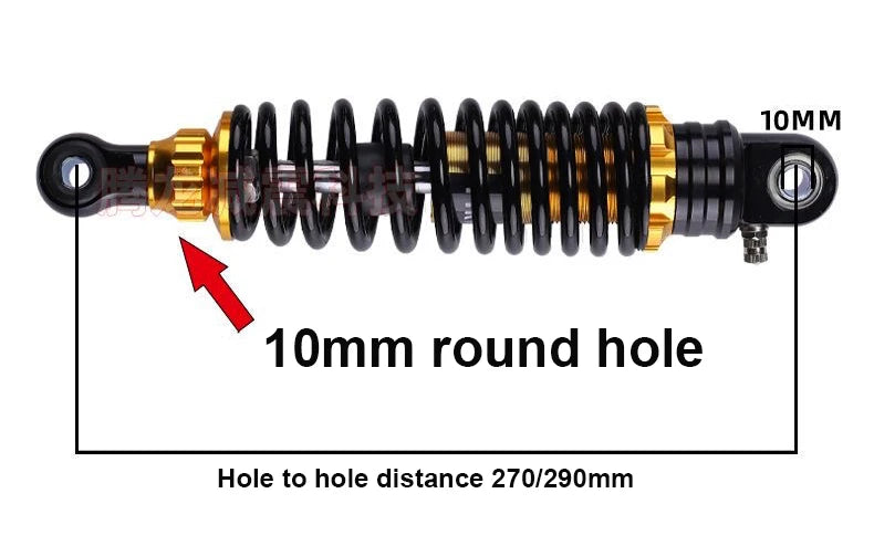 Electric power bicycle modified rear shock absorber real hydraulic damping soft and hard adjustable universal ebike rear shock