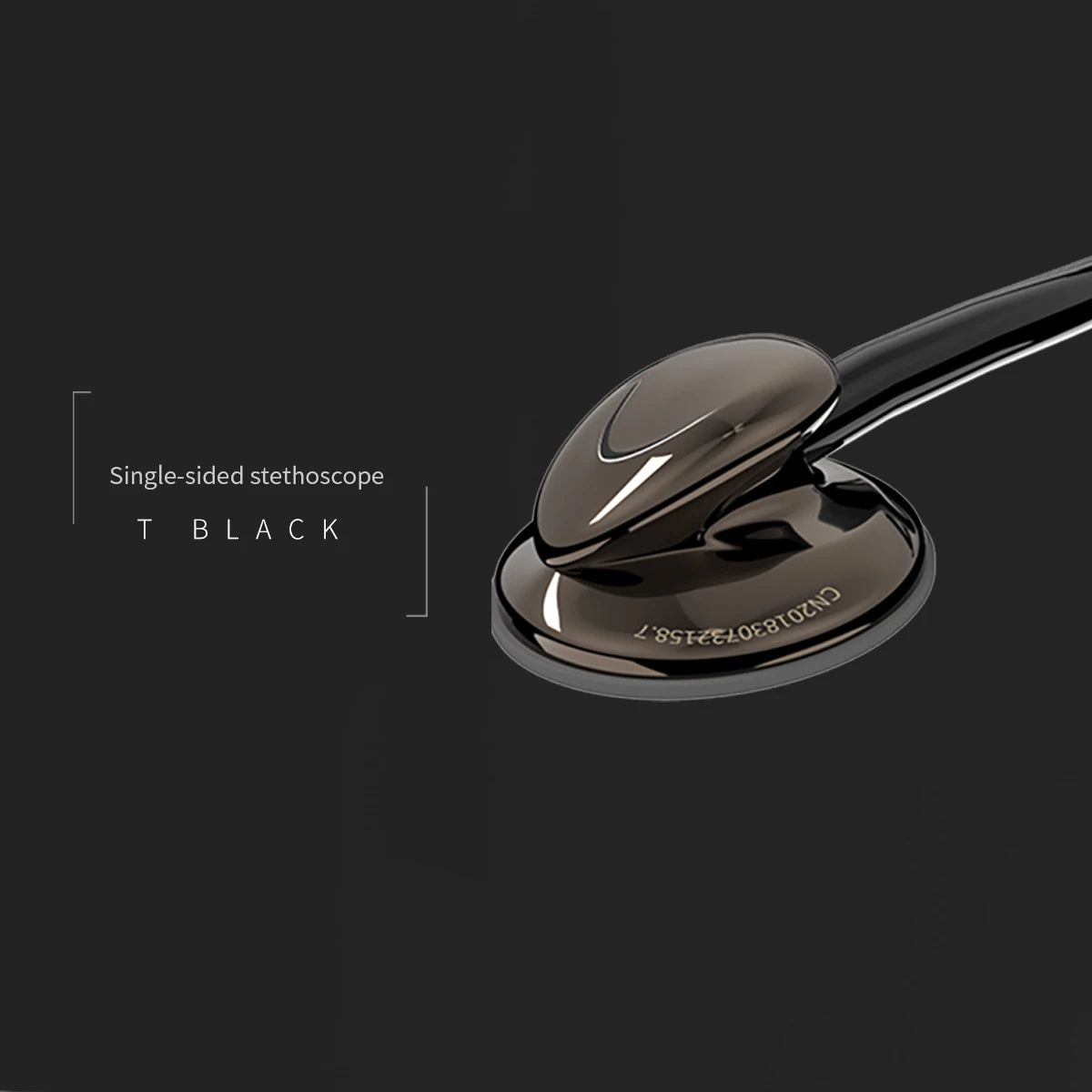 Carent Titanium Black Medical Stethoscopes Universal Professional Cardiology Stethoscopes Dual Fetal Heart Equipment Health Care